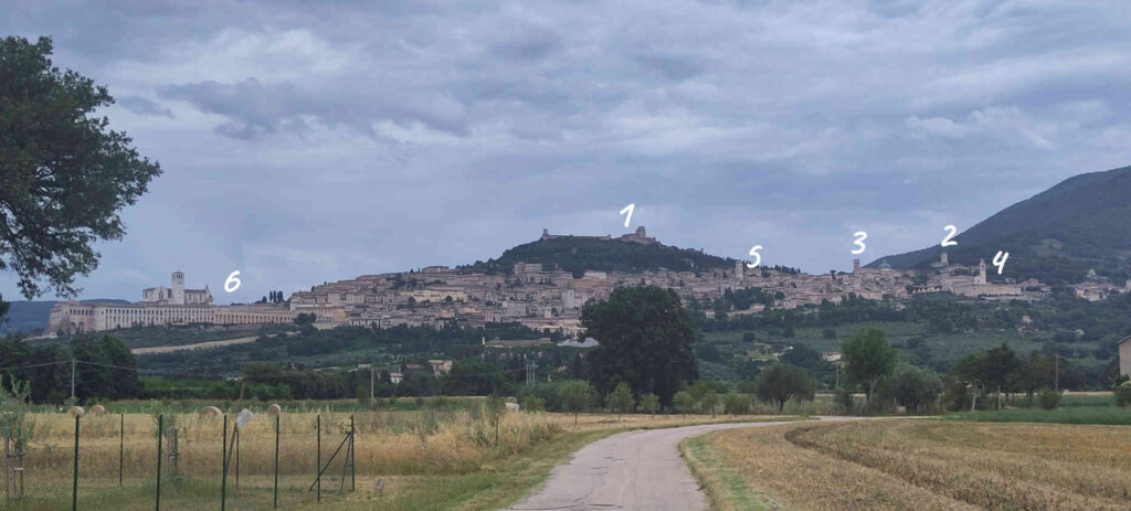 Bild: Anblick von Assisi